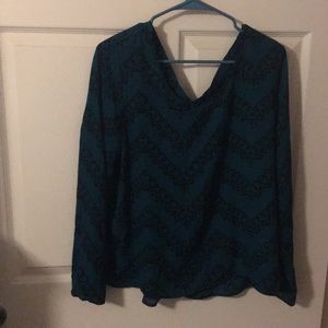 Dark teal blouse